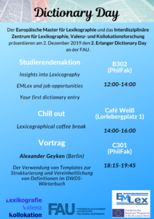 Zum Artikel "Dictionary Day 2019 an der FAU"